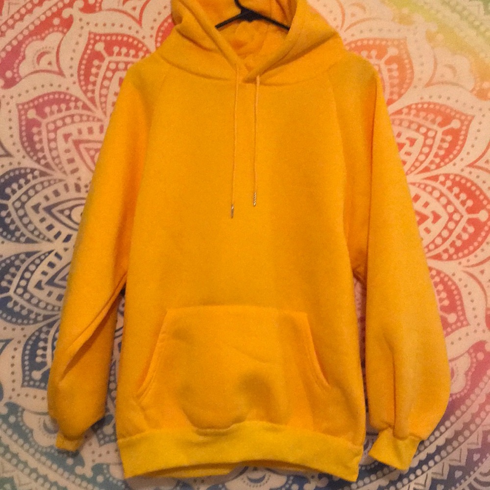 Yellow hoodie
